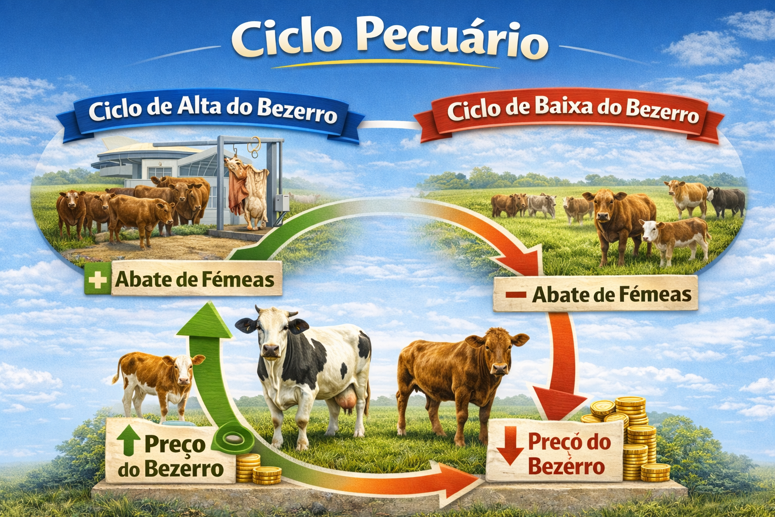 Ciclo Pecuário: Como Entender o Mercado do Bezerro